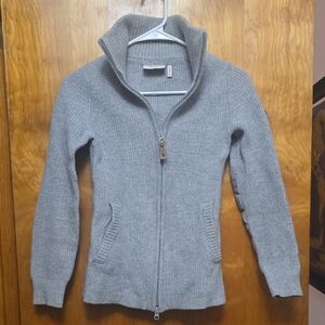 Fjallraven Light Gray Ribbed Sweater Xs